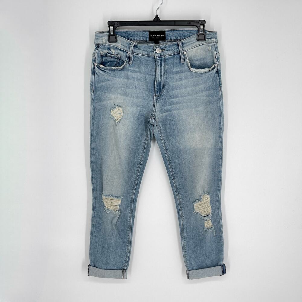 Black Orchid Denim NEW Harper Skinny Boyfriend Jeans Sz 26 Hold Me Tight Blue